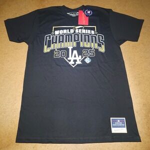 Dodgers Mitchell & Ness 2025 World Series Champions T-Shirt Mens Size Medium